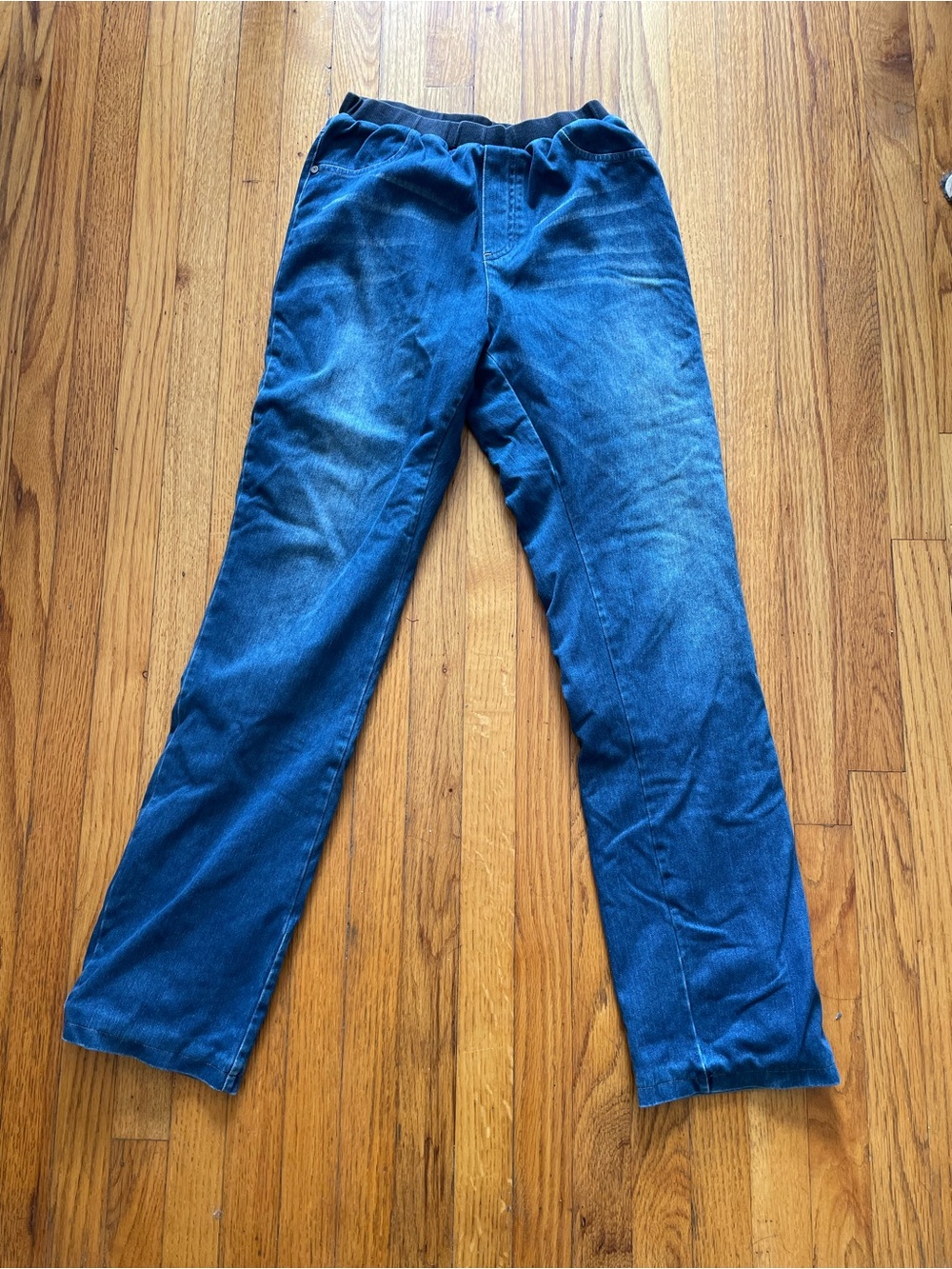 Children Blue Elastic-Waist Jeans